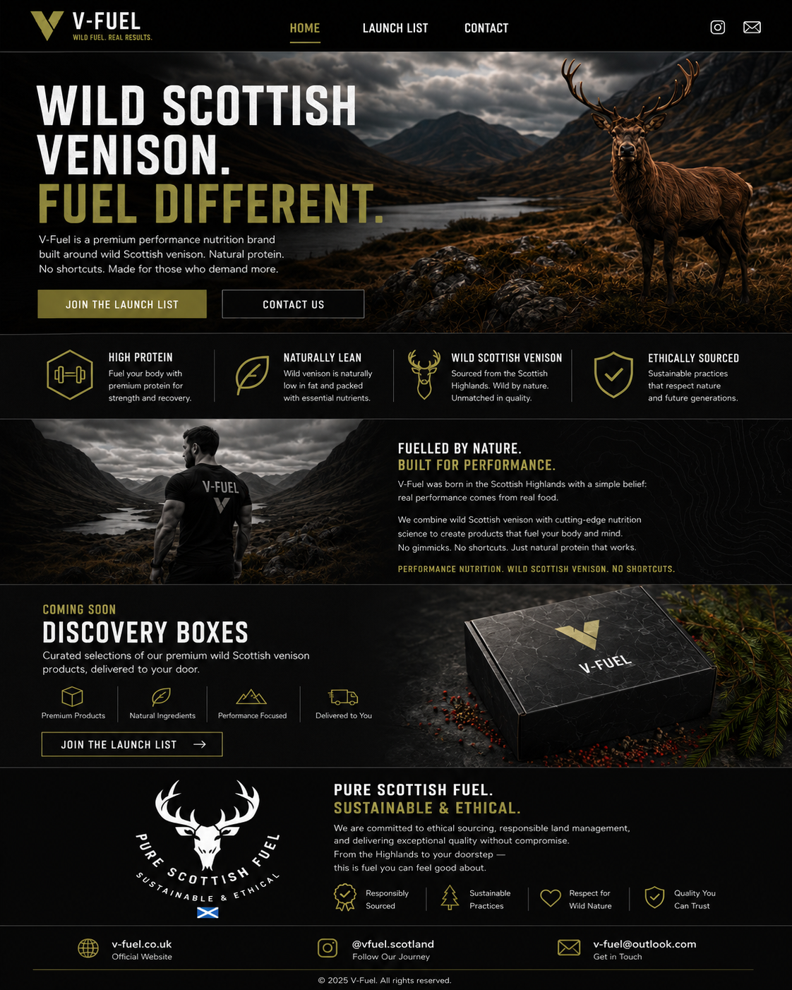 Athlete in the Scottish Highlands